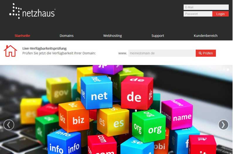 Domains und Webhosting ab sofort in unserem neuen Onlineshop bestellen!